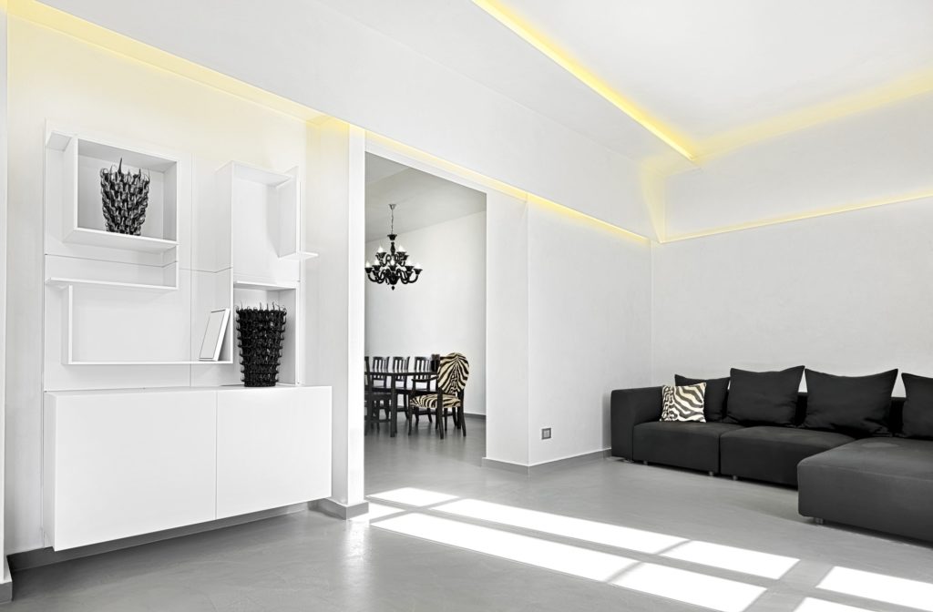 Interiors of a Modern Living Room